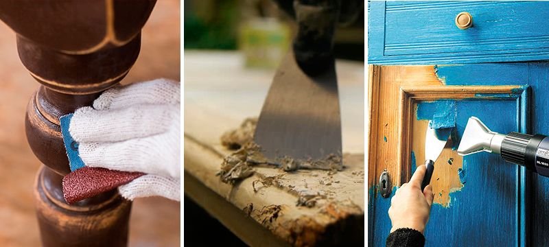 quitar barniz madera