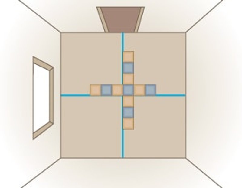 esquema colocación baldosas