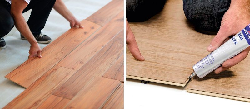 colocacion suelo laminado en baño