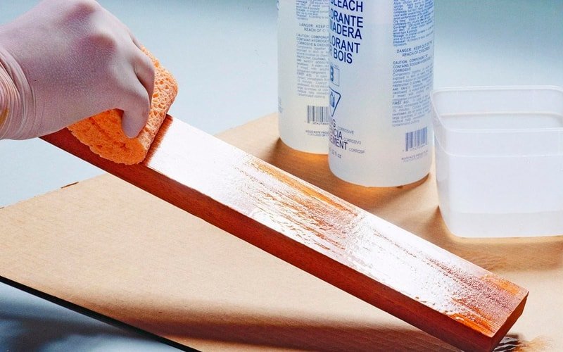 como blanquear madera