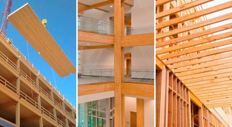 construcción con madera