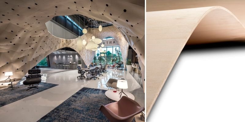 madera contrachapada flexible