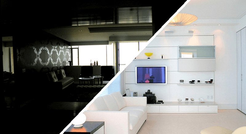 decoración e iluminación de habitaciones