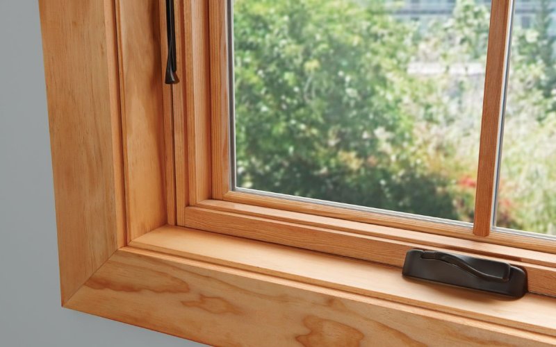 construcción ventana de madera