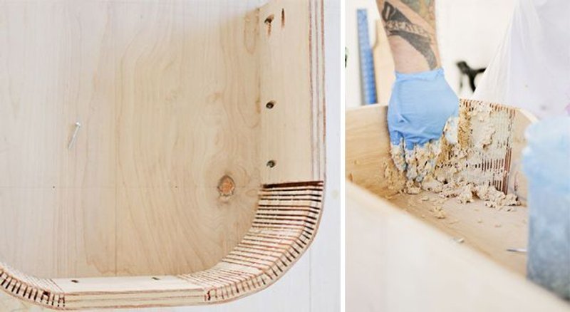 curvar madera ranuras