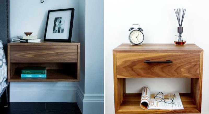 mesitas de noche suspendidas