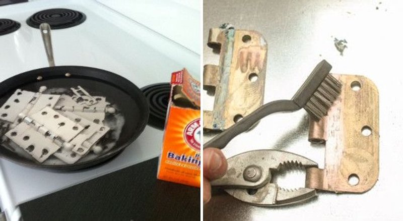 quitar pintura bisagras