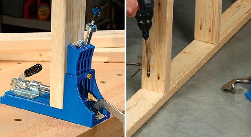 ensamble con tornillo oculto