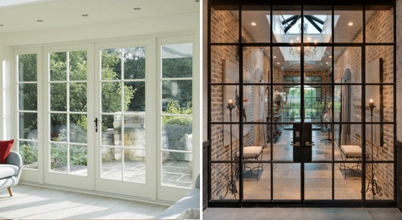 puertas estilo francés