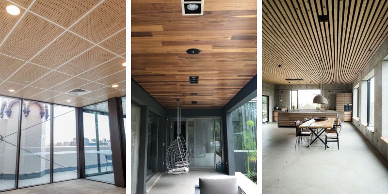 estilos falsos techos de madera