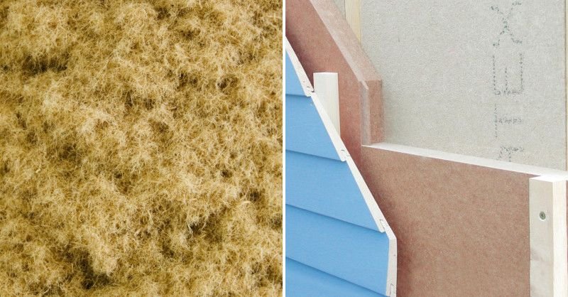 fibra de madera aislante