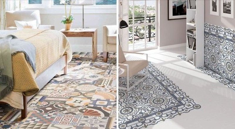 pavimento gres imitación hidráulico