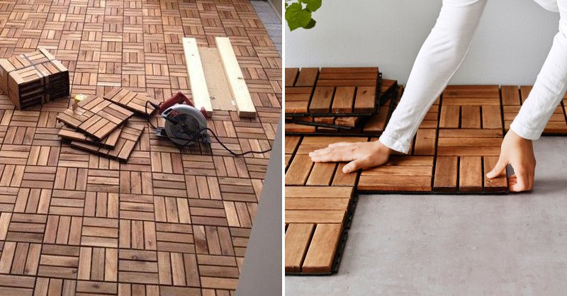 instalacion loseta madera