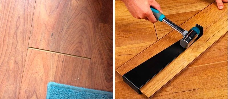 reparar juntas suelo laminado