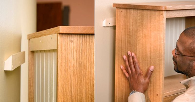 listón rebajado colgar mueble