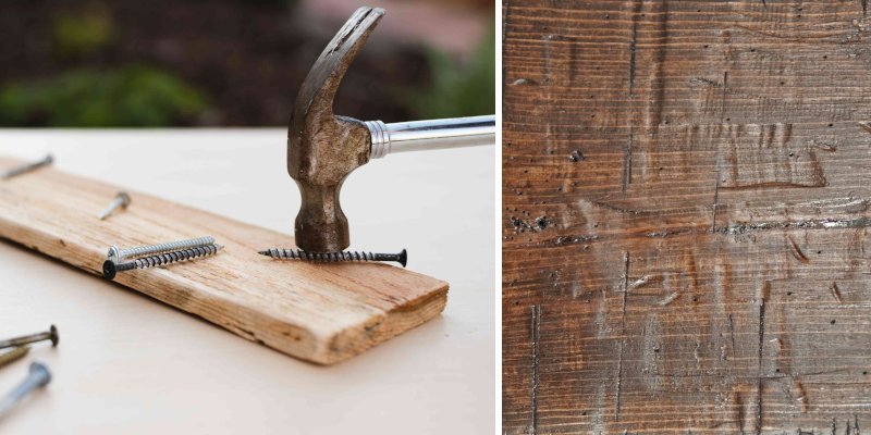 golpear machacar madera