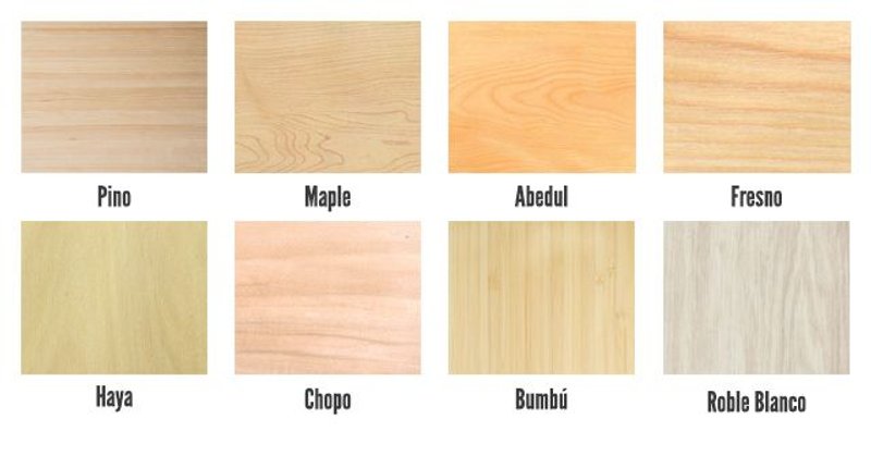 maderas claras