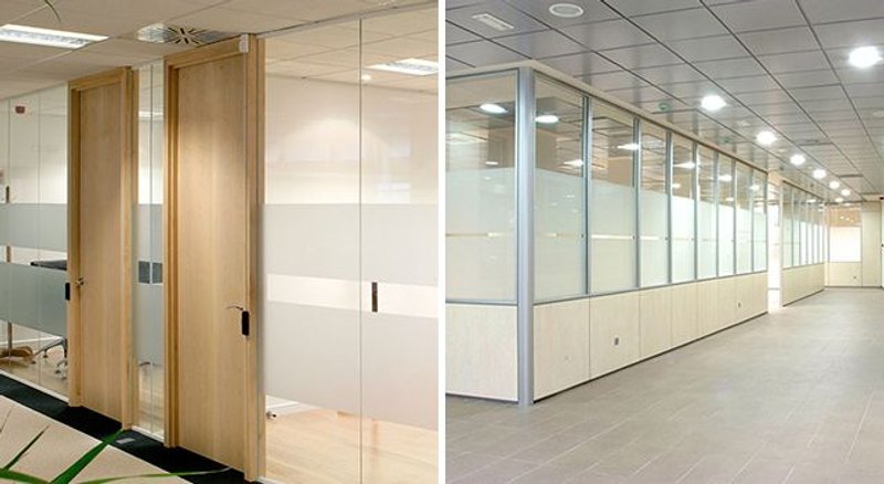 divisiones de oficina mixta