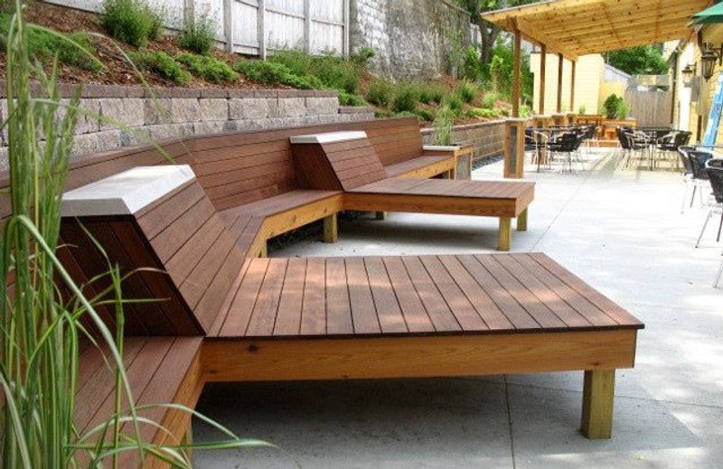 muebles de exterior en madera