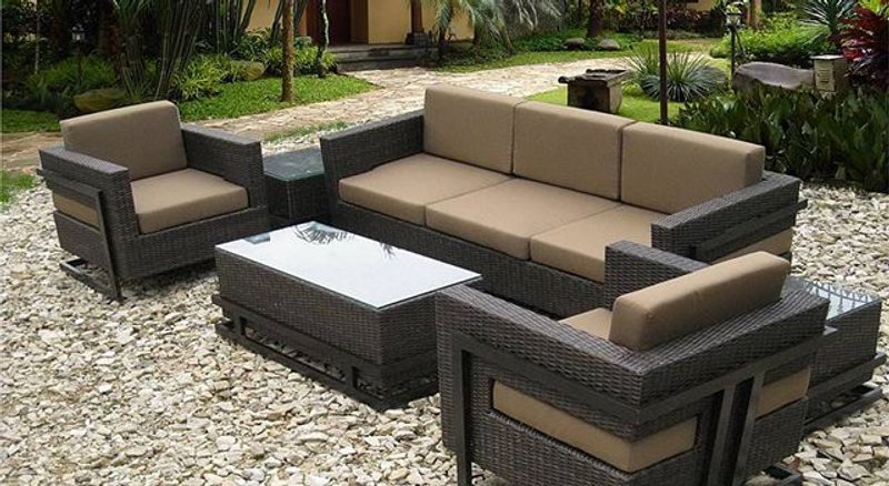 Muebles de exterior de plástico