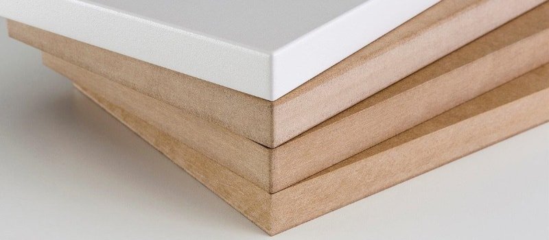 pintura en polvo sobre MDF