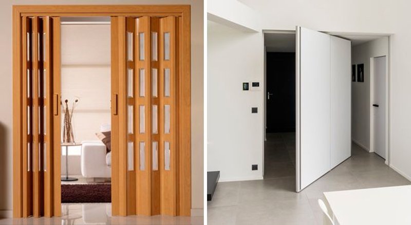 puertas plegables y pivotantes