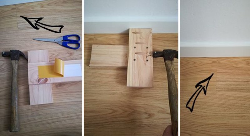 reparar juntas tarima flotantes