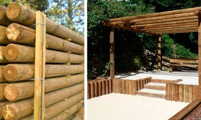 Postes o Rollizos de Madera: Tipos, Medidas y Usos