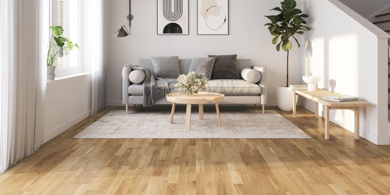 suelo con aceite cera para madera