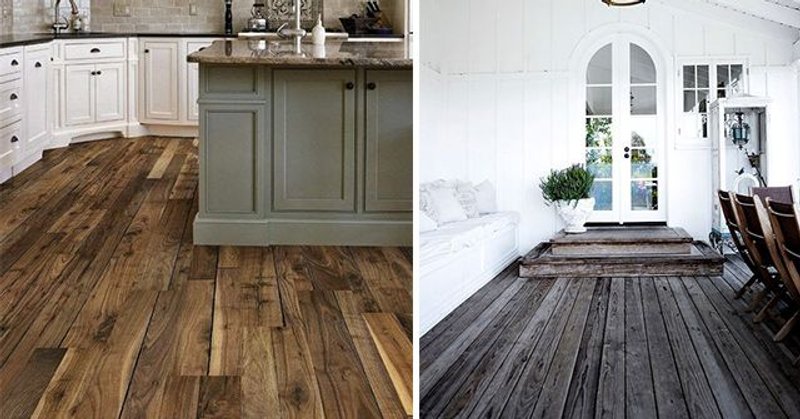 suelo de madera rústico