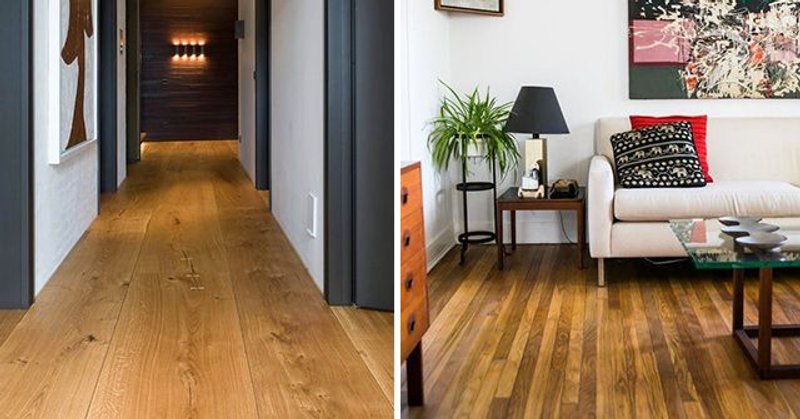 suelos de tablas pequeñas o grandes