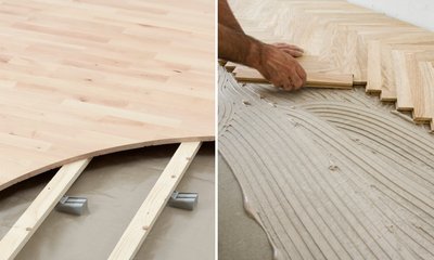 Tarima Pegada o Clavada: Ventajas y Desventajas de Cada Sistema