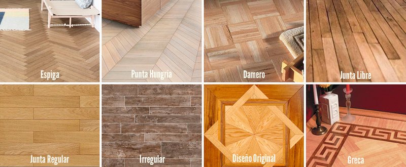 estilos y diseños de parquet