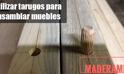 Usar Espigas o Tarugos de Madera para Ensamblar Muebles
