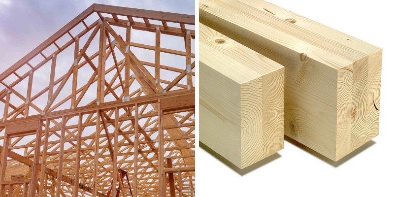 vigas de madera duo y trio